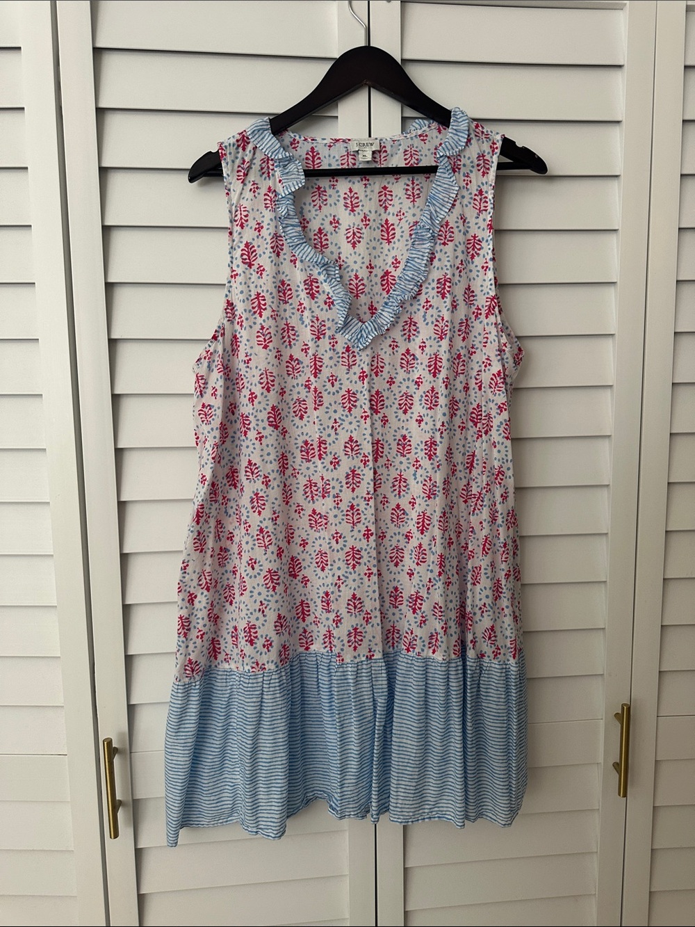 J.Crew Factory Ruffled Tiered Mini Dress - XL